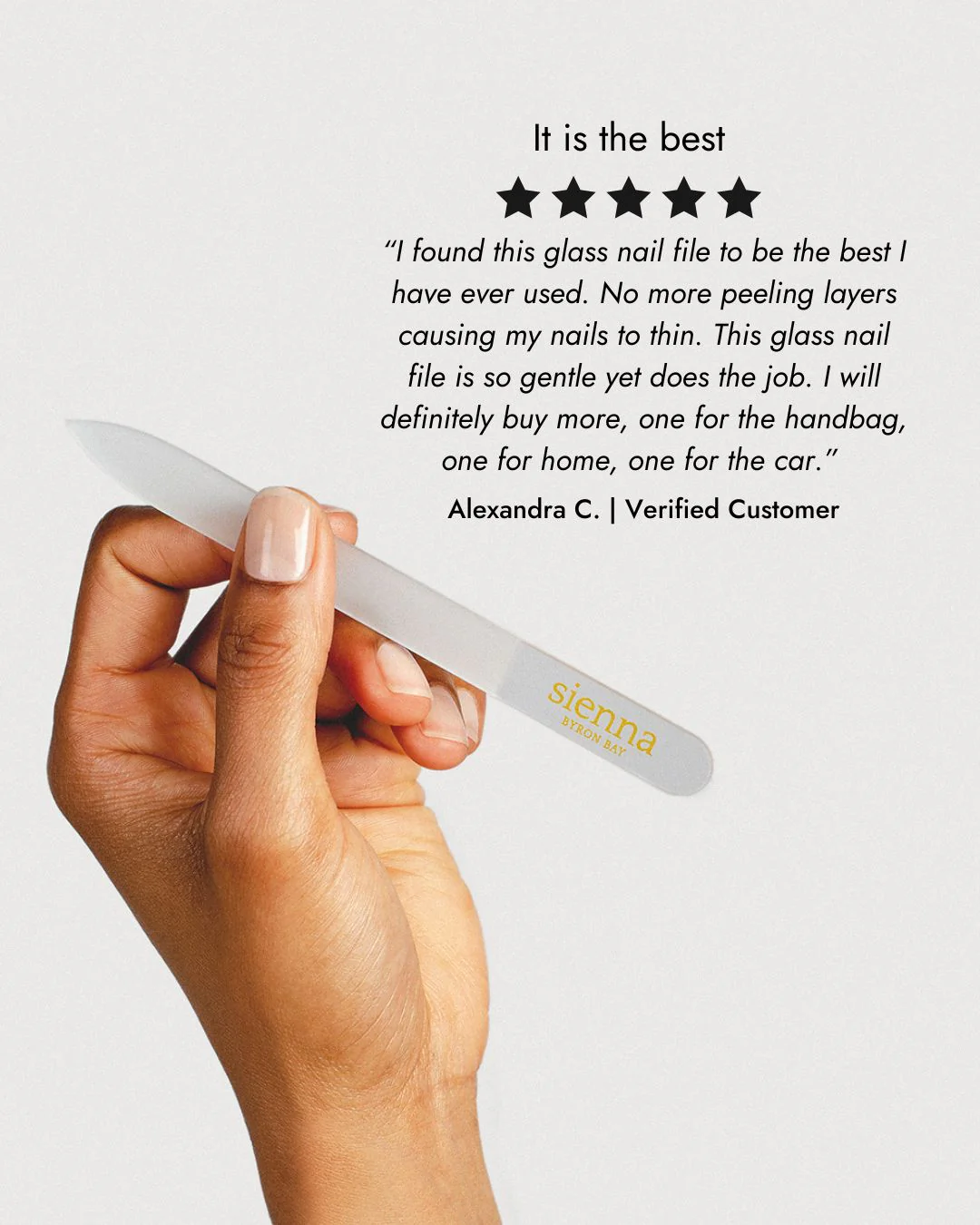 Large Glass Nail File - Image 6